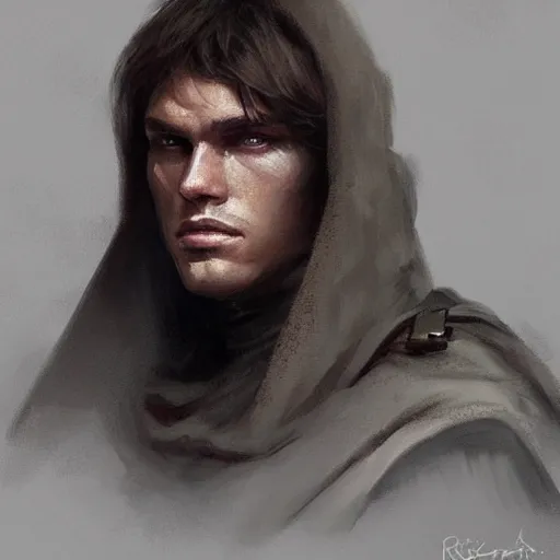 Prompt: portrait of a man by Greg Rutkowski, Anakin Solo from the Star Wars Expanded Universe, highly detailed portrait, digital painting, artstation, concept art, smooth, sharp foccus ilustration, Artstation HQ