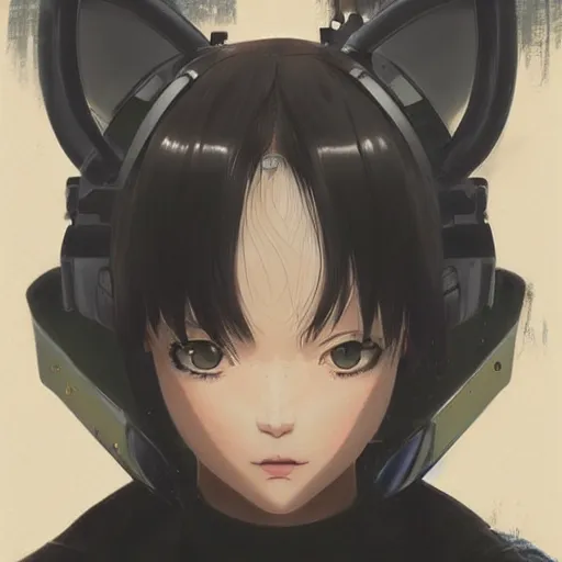 Image similar to anime dog | | very anime, realistic shaded robotic parts, fine details. anime. realistic shaded lighting poster by ilya kuvshinov katsuhiro otomo ghost - in - the - shell, magali villeneuve, artgerm, jeremy lipkin and michael garmash, rob rey and kentaro miura style, trending on art station