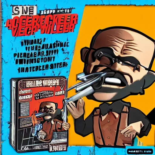 Image similar to werner karl heisenberg cooking crystal meth, stop motion vinyl action figure, plastic, toy, butcher billy style