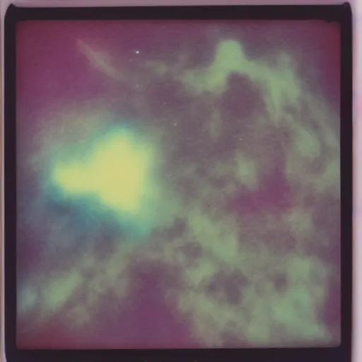 Image similar to sagittexploding nebula expired polaroid commission throwing photographed