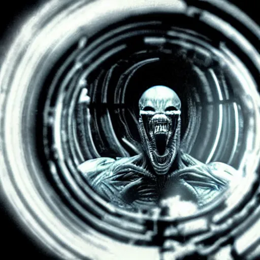 Image similar to a xenomorph inside an mri. alien : resurrection movie photograph.