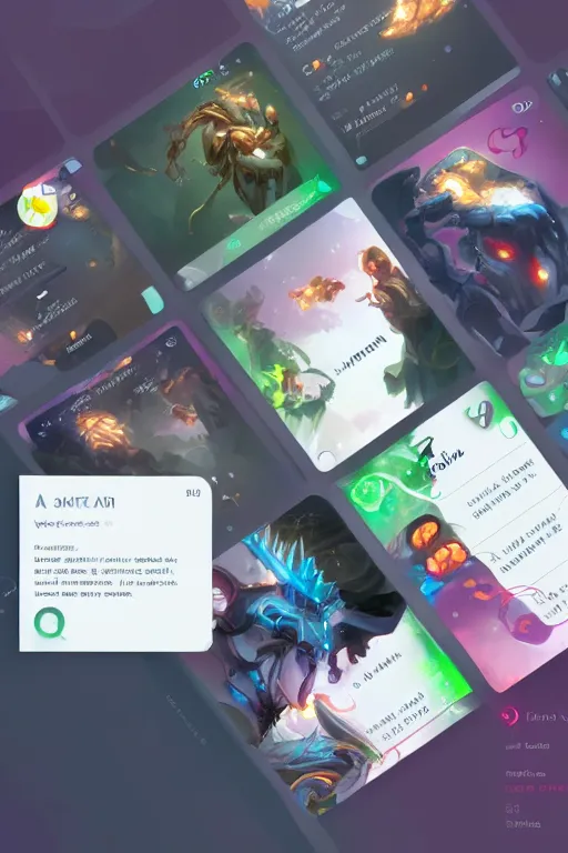 Image similar to A single card template GUI UI UIX by Stanley Artgerm Lau, WLOP, Rossdraws, James Jean, Andrei Riabovitchev, Marc Simonetti, Yoshitaka Amano, ArtStation, CGSociety,