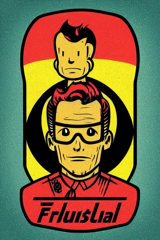 Image similar to fallout 7 6 retro futurist illustration art by butcher billy, sticker, colorful, illustration, highly detailed, simple, smooth and clean vector curves, no jagged lines, vector art, smooth andy warhol style