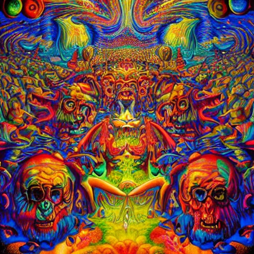 psychedelic painting by Todd Schorr, Jack Kirby, | Stable Diffusion ...