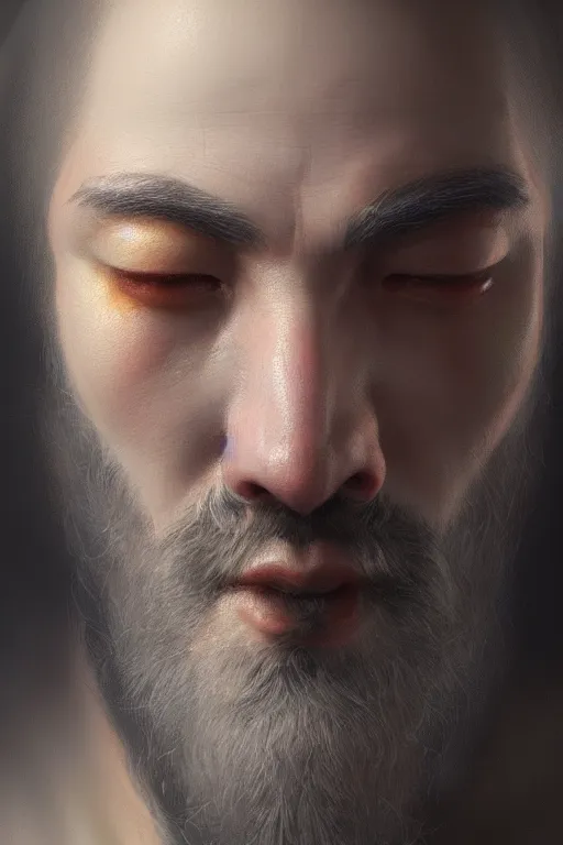 Image similar to ultra detailed close up facial portrait of david fane, extremely detailed digital painting, in the style of fenghua zhong and ruan jia and jeremy lipking and peter mohrbacher, mystical colors, rim light, beautiful lighting, 8 k, stunning scene, raytracing, octane, trending on artstation