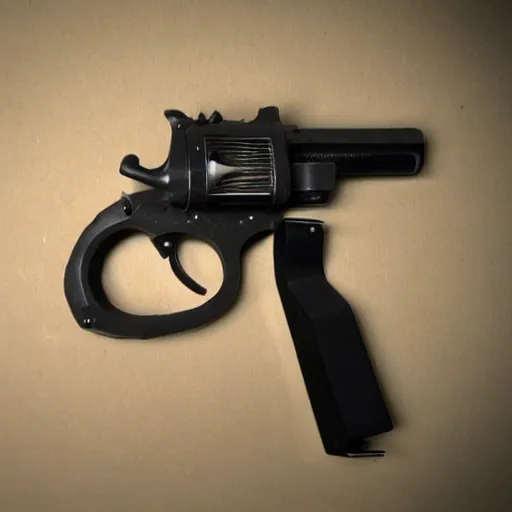 Image similar to mangum revolver 5 0 0 made out of plastic.