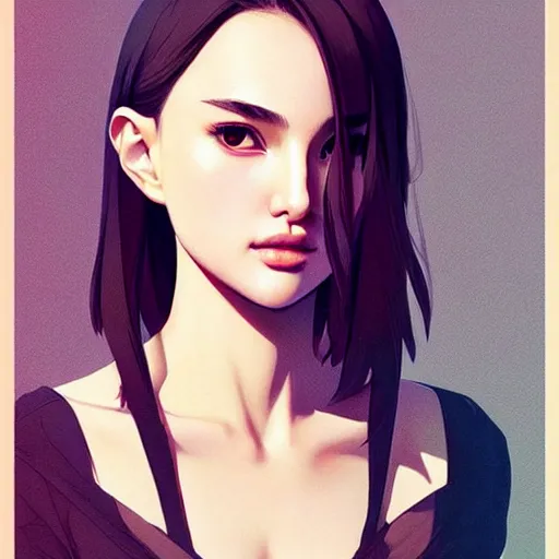 Image similar to a beautiful young japanese natalie portman alluring instagram model in crop top, by guweiz and wlop and ilya kuvshinov and artgerm, symmetrical eyes, aesthetic, gorgeous, stunning, alluring, attractive, artstation, deviantart, pinterest, digital art