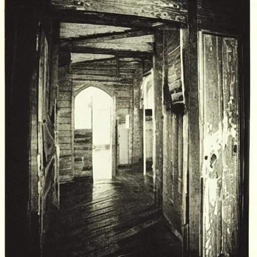 Prompt: picture of a complex!!! cronenbergian disgusting and montruous creature!!! inside of an ( ( ( ( old wooden church ) ) ) ) in! ouisiana!, dark and intricate photograph by diane arbus,! southern gothic!