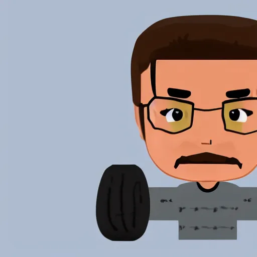 Prompt: Walter junior from breaking bad as a happy wheels character, 8k, photorealistic