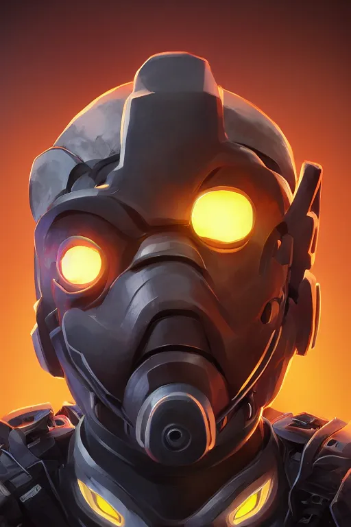 Image similar to epic mask helmet robot ninja portrait stylized as fornite style game design fanart by concept artist gervasio canda, behance hd by jesper ejsing, by rhads, makoto shinkai and lois van baarle, ilya kuvshinov, rossdraws global illumination radiating a glowing aura global illumination ray tracing hdr render in unreal engine 5