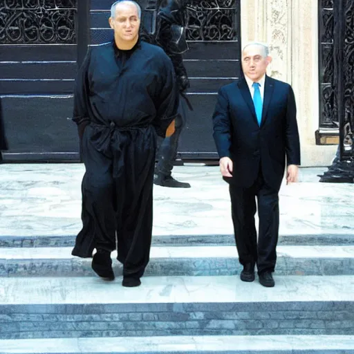 Prompt: benjamin netanyahu as morpheus from the matrix