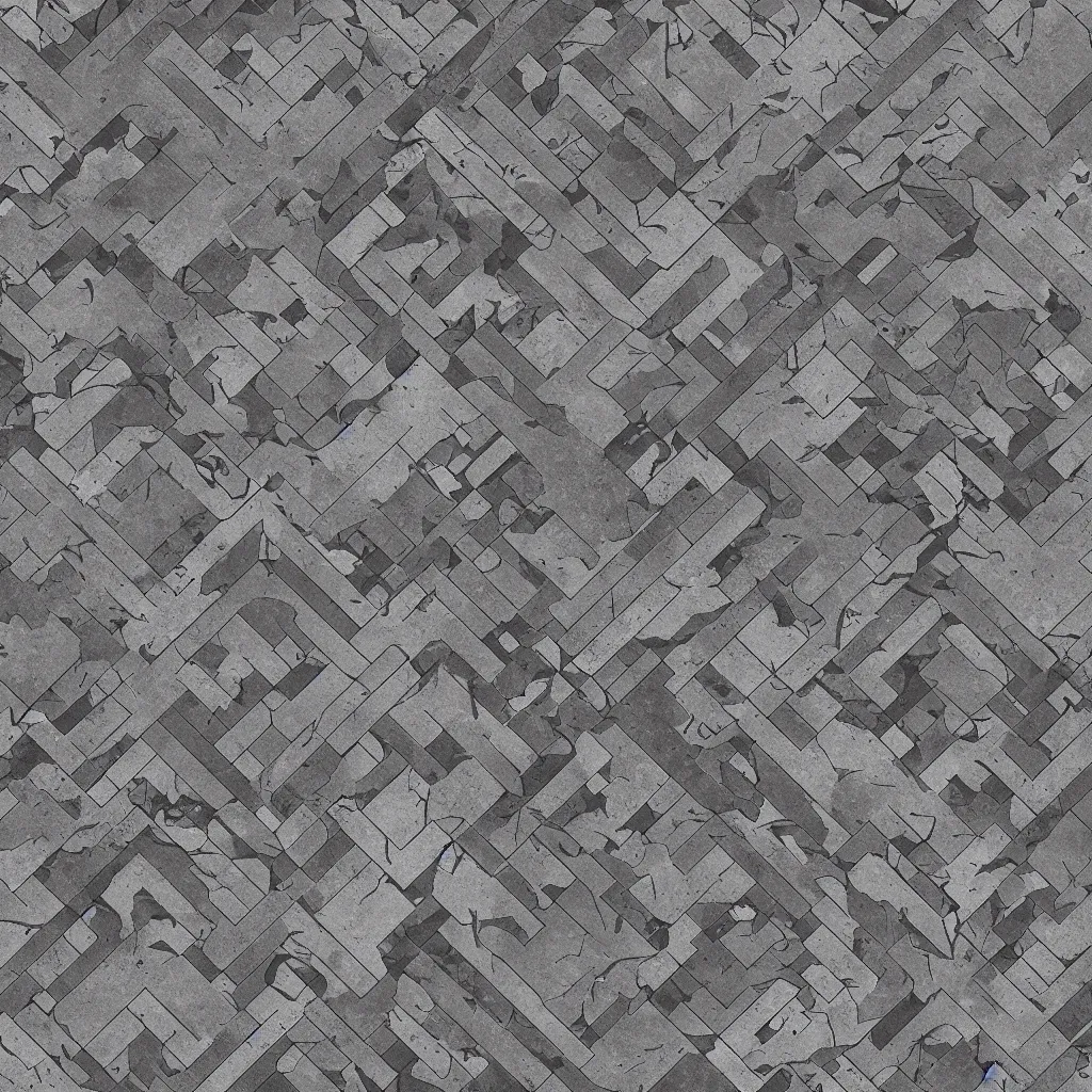 Image similar to dystopian floor tile texture, brutalist, retrofuturism, white and black, clean, highly detailed, trending on artstation, seamless texture