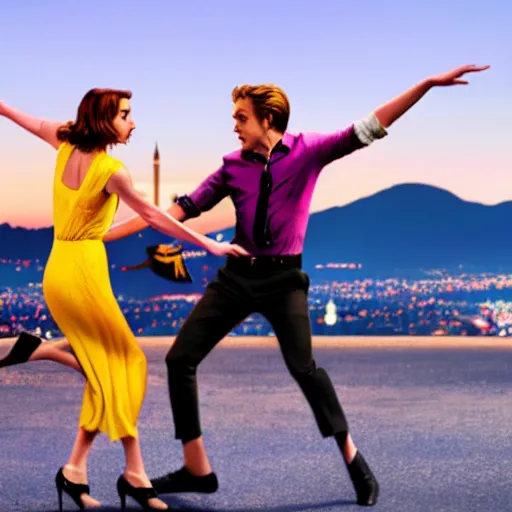 Image similar to Jamie Campbell Bower and Ana de Armas in La La Land (2016)