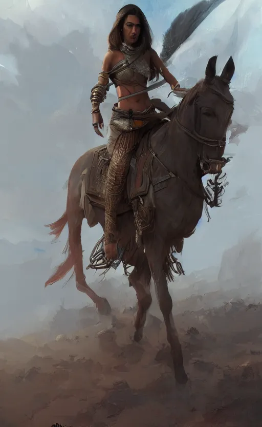 Prompt: arabian warriot, digital art,ultra realistic,ultra detailed,art by greg rutkowski