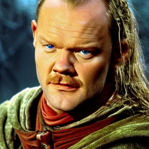 Prompt: stefan raab in lord of the rings