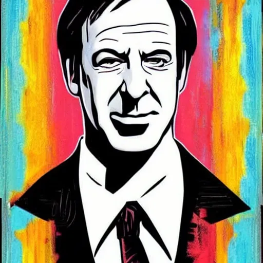 Image similar to Memphis art of Saul Goodman