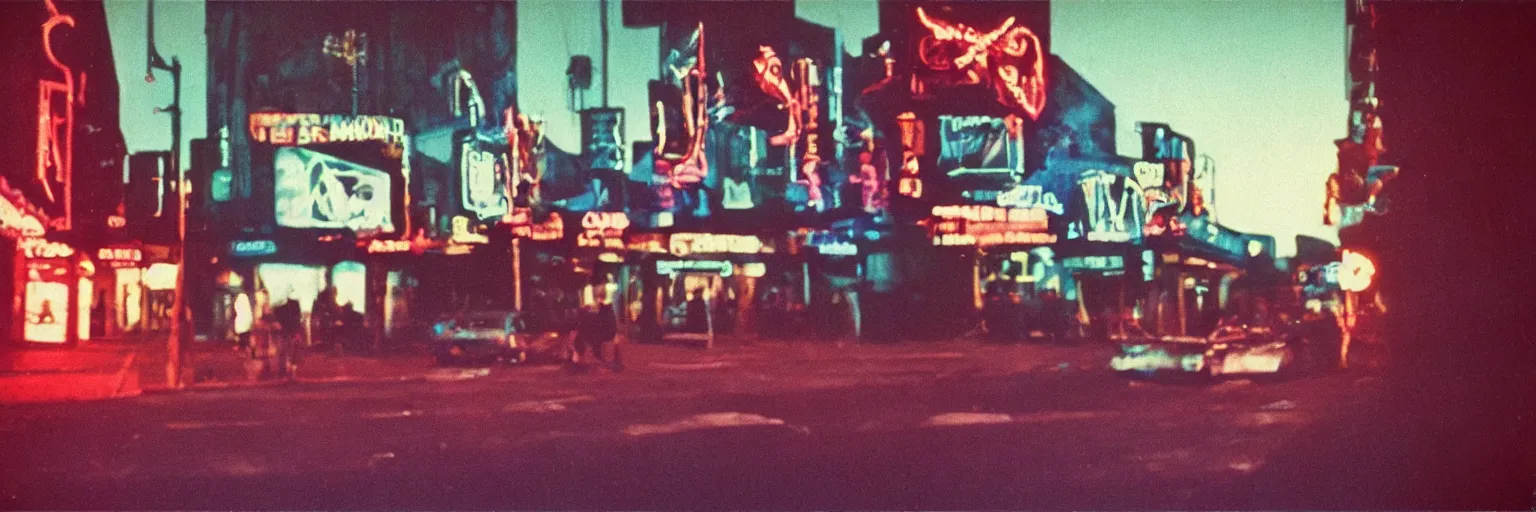 Image similar to 8 0 s polaroid photo, cinema still from david lynch movie, sleazy man watching night streets, colorful haze, americana, high production value, 8 k resolution, hyperrealistic, hdr, photorealistic, high definition, high details, tehnicolor, award - winning photography, masterpiece, amazing colors