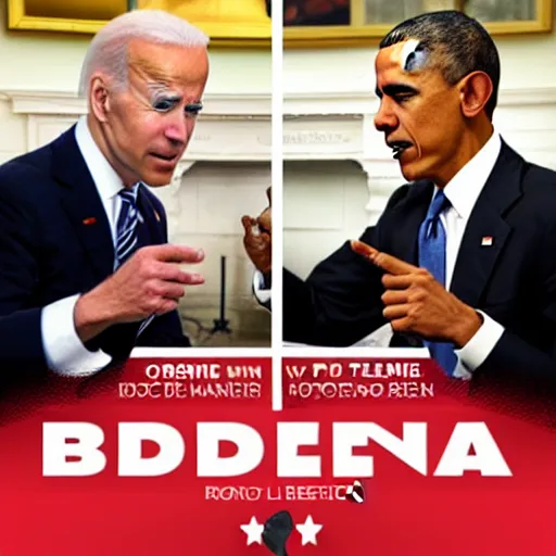 Prompt: joe biden vs barack obama in the style of tekken