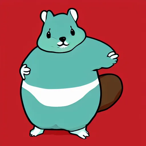 Image similar to fat obese anthro hamster cartoon