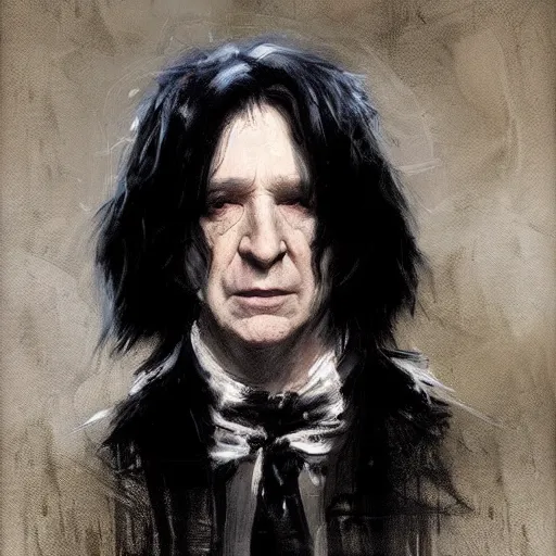 Image similar to chewbacca severus snape by jeremy mann