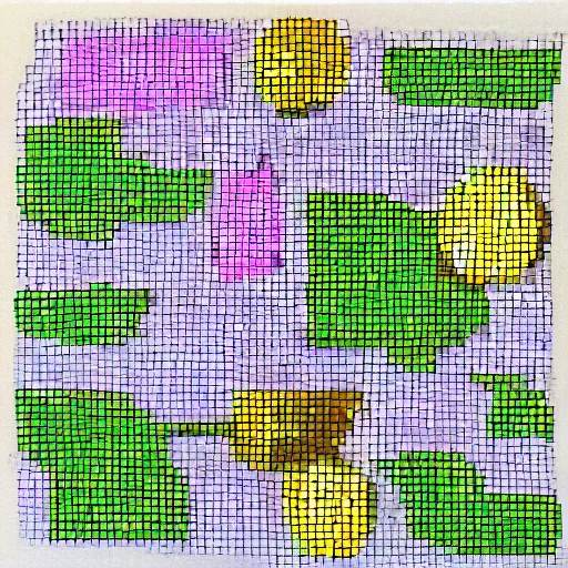 Image similar to pixels mosaic handdrawn