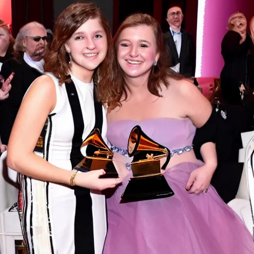 Prompt: addison rae winning a grammy