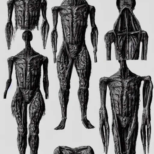 Image similar to monster made entirely out of human legs inspired by scp