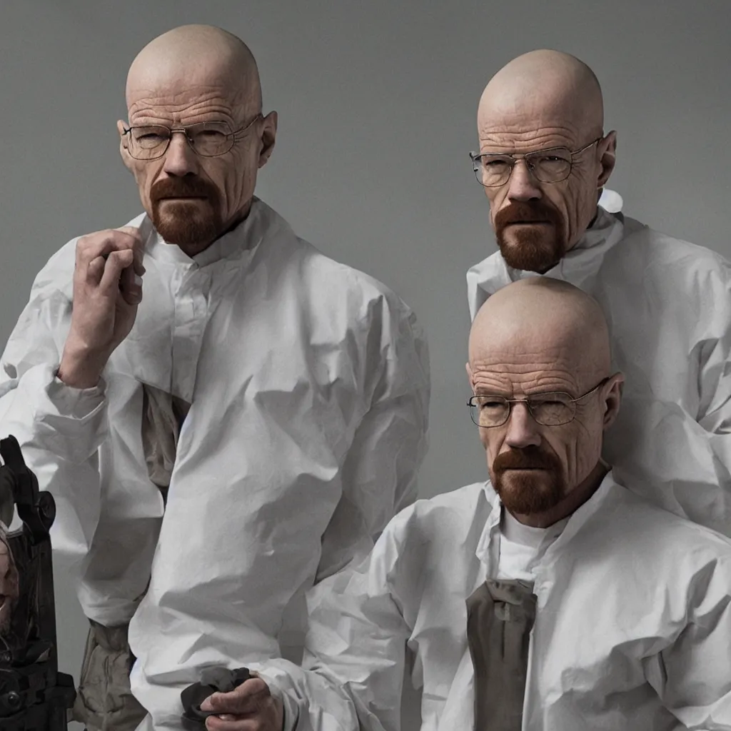 Prompt: walter white as chamber from valorant