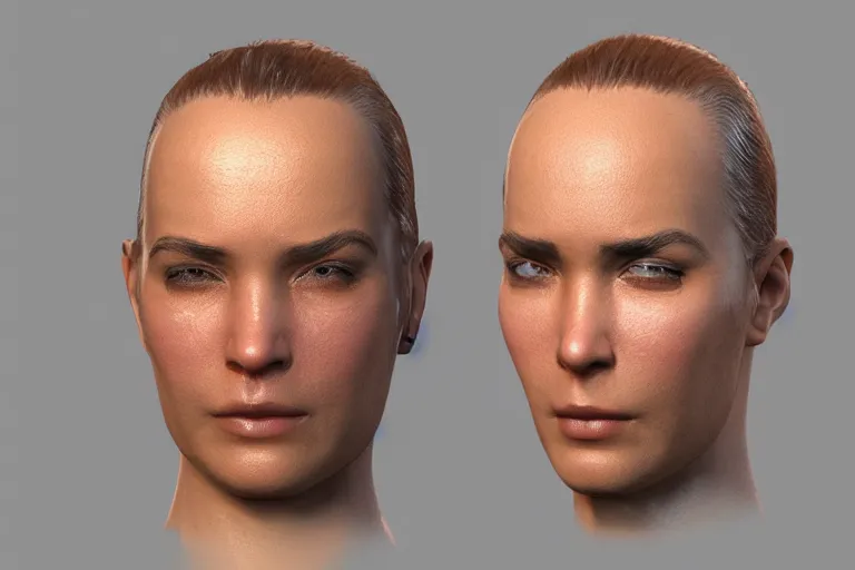 Image similar to 3D generalist beautiful character model photoreal