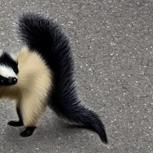 Image similar to a building sized skunk