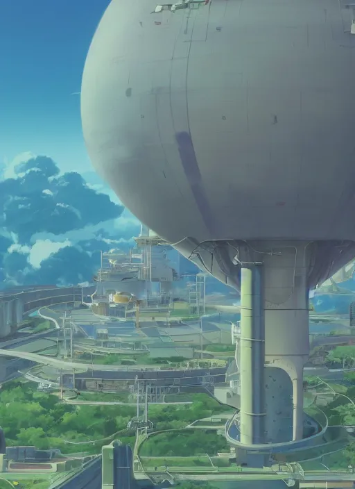 Prompt: giant nuclear plant shaped like a dragonfly, detailed, futuristic, cory loftis, james gilleard, atey ghailan, makoto shinkai, goro fujita, studio ghibli, rim light, exquisite lighting, clear focus, very coherent, plain background