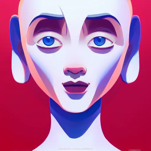 Prompt: face icon stylized minimalist the day the earth stood still, loftis, cory behance hd by jesper ejsing, by rhads, makoto shinkai and lois van baarle, ilya kuvshinov, rossdraws global illumination