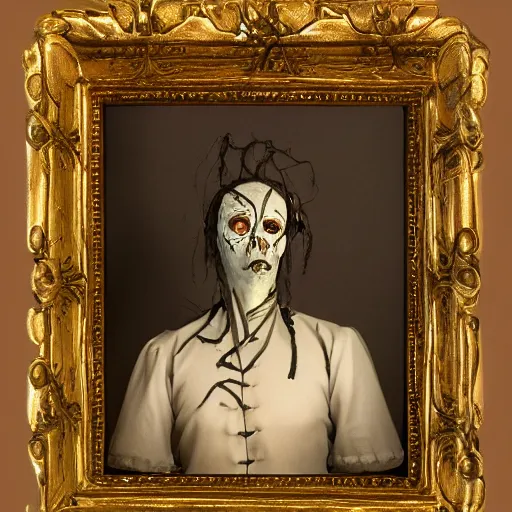 Prompt: portrait of an undead noble