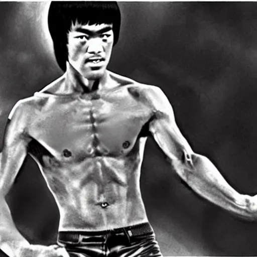 Prompt: Bruce Lee as Jesus