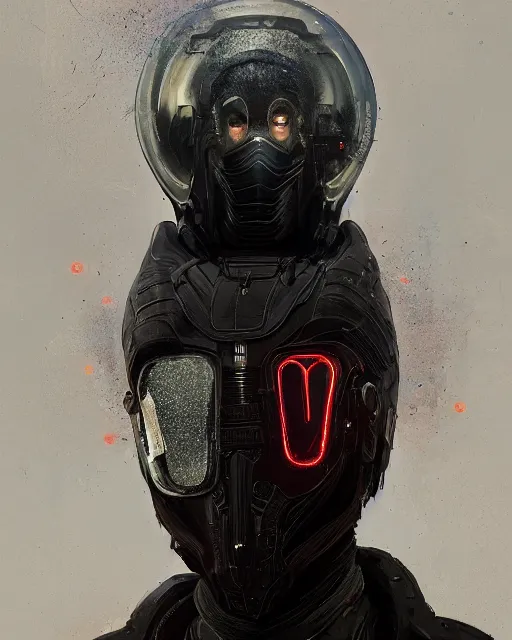 Prompt: detailed portrait Atreides, cyberpunk futuristic, reflective coats, decorated with traditional Dune ornaments by Ismail inceoglu dragan bibin hans thoma greg rutkowski Alexandros Pyromallis Nekro Rene Maritte Illustrated, Perfect face, fine details, realistic shaded, fine-face, pretty face