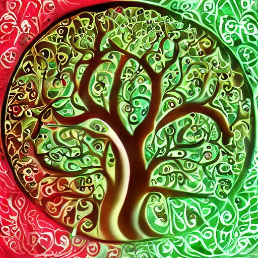 Image similar to tree of life detailed highly realistic