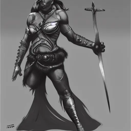 Image similar to muscular viking, female, d & d, science fiction, fantasy, concept art, matte, sharp focus, illustration, concept art, character art,