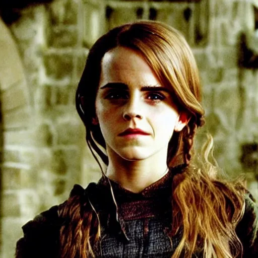 Image similar to emma watson as hermione granger in lord of the rings