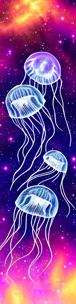 Image similar to galactic jellyfish