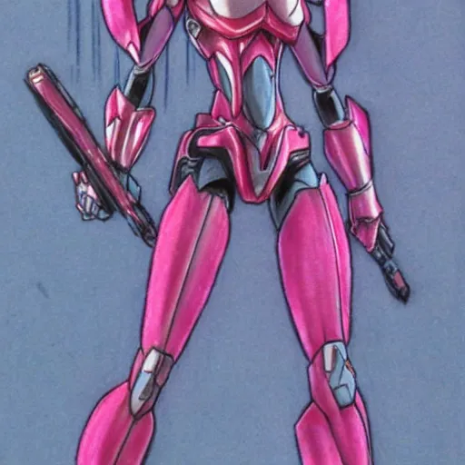 Prompt: Arcee from Transformers drawn by Naoko Takeuchi, full body, pastel, portrait,