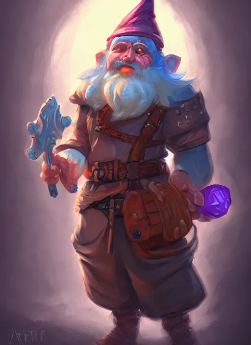 Prompt: dungeons and dragons art of gnome artificer, concept art, intense, illustration, digital painting, highly detailed, fantasy, trending on artstation,