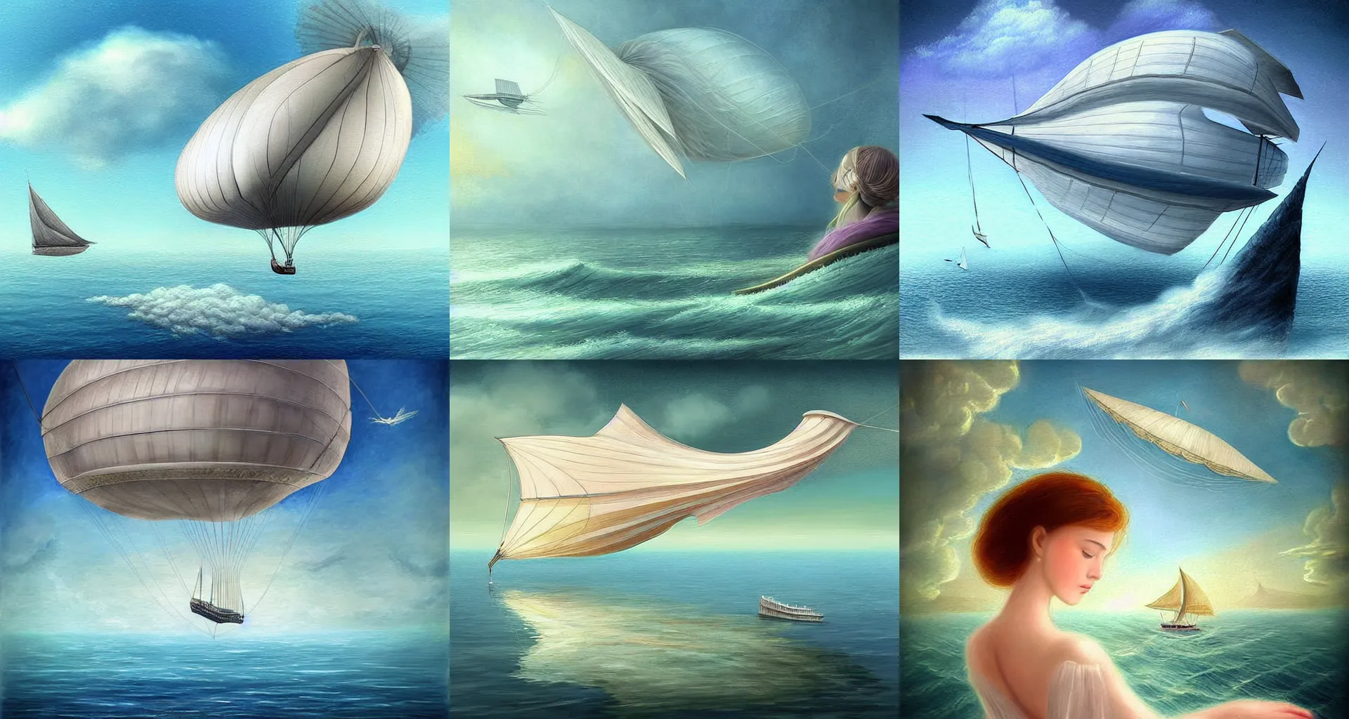 Prompt: This is the perfect art for a digital painting. It looks so delicate, like a young woman taking a trip on the airship. This digital painting looks like it was made by an airship. The digital painting represents the beauty and sorrow of a life. digital painting of a graceful airship Beautiful digital painting A digital painting of the airship in an unfamiliar sea. The digital painting is a reflection of the artist's life. I love the idea of digital painting! It reminds me of my childhood summers spent exploring the world with my grandfather and the magic of his magic wand.