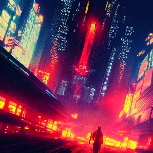 Image similar to wlop in blade runner 2047