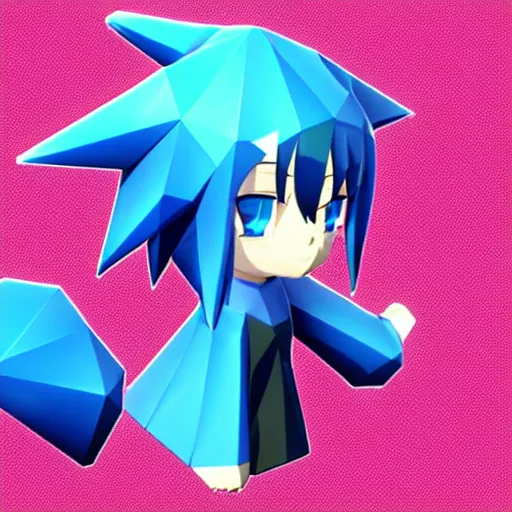 Prompt: low poly rimuru