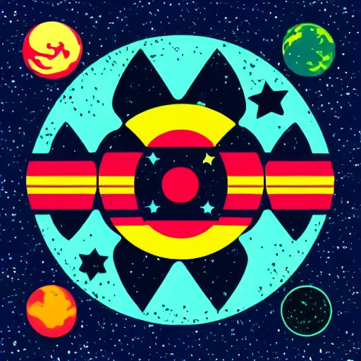 Image similar to 2 planet collapse particle fusion element macro cosmic art by butcher billy, sticker, colorful, illustration, highly detailed, simple, smooth and clean vector curves, no jagged lines, vector art, smooth andy warhol style