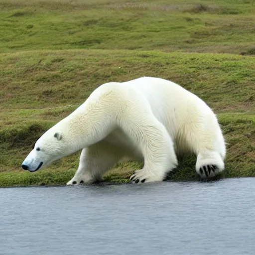 Image similar to big teets laughing polar bear