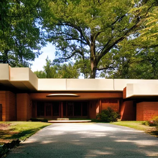 Image similar to house designed by frank lloyd wright