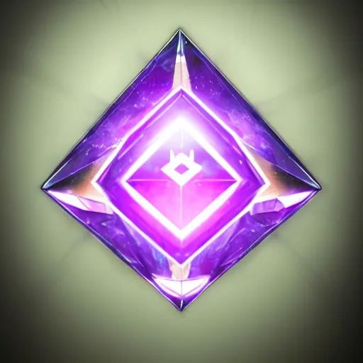 Image similar to purple powerful magic mana symbol, crystal and cybernetic structure, epic legends game icon, stylized digital illustration, radiating, a glowing aura, global illumination, ray tracing, hdr, unreal engine, octane render, trending on arstation, by ian pesty and katarzyna bek - chmiel