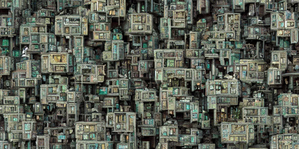 Prompt: mandelbulb favela