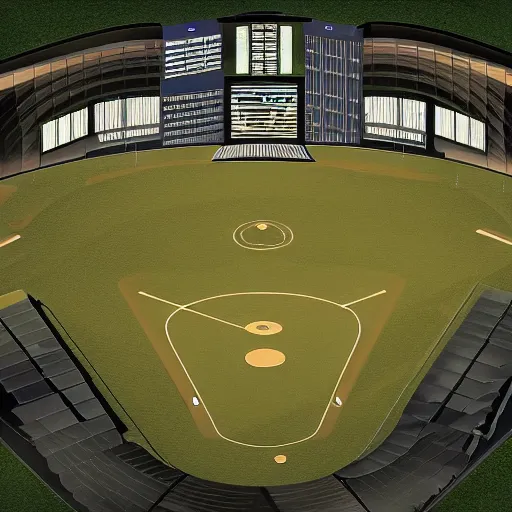 Prompt: baseball field, utopia, futuristic, solarpunk, golden ratio, very detailed